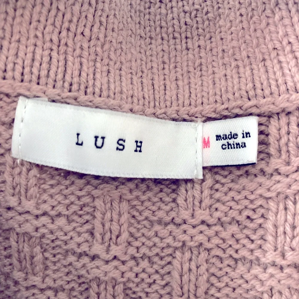 LUSH Purple knit sweater vest with collar - Picture 3 of 6